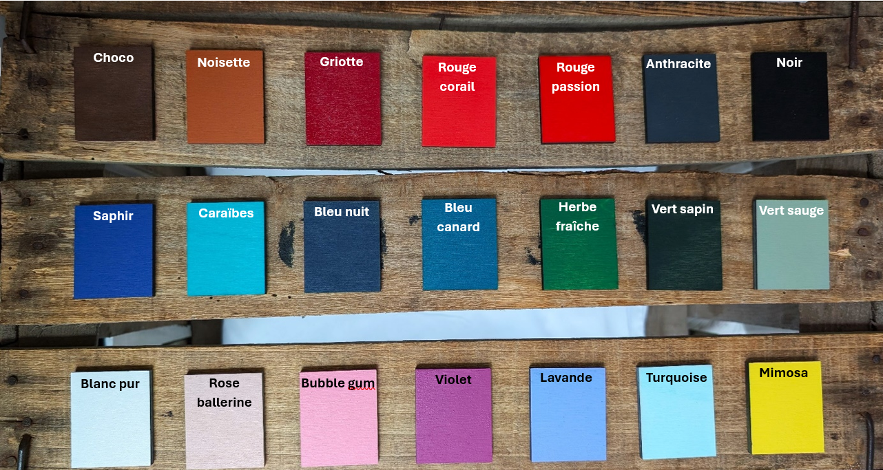 Prénom déco poétique – Cercle bois avec coquelicots et papillon