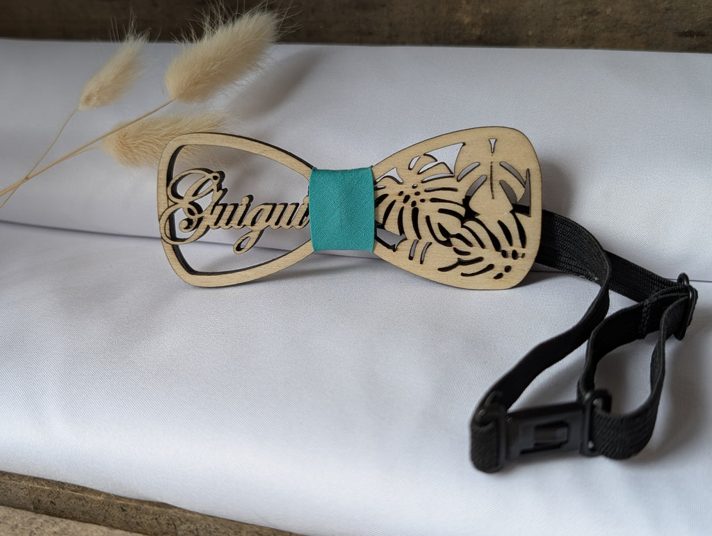 Nœud papillon en bois personnalisé – Accessoire mariage et cadeau homme original