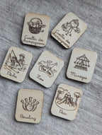 Semainier enfant en bois personnalisé | Activités hebdomadaires bébé