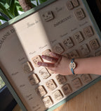 Semainier enfant en bois personnalisé | Activités hebdomadaires bébé