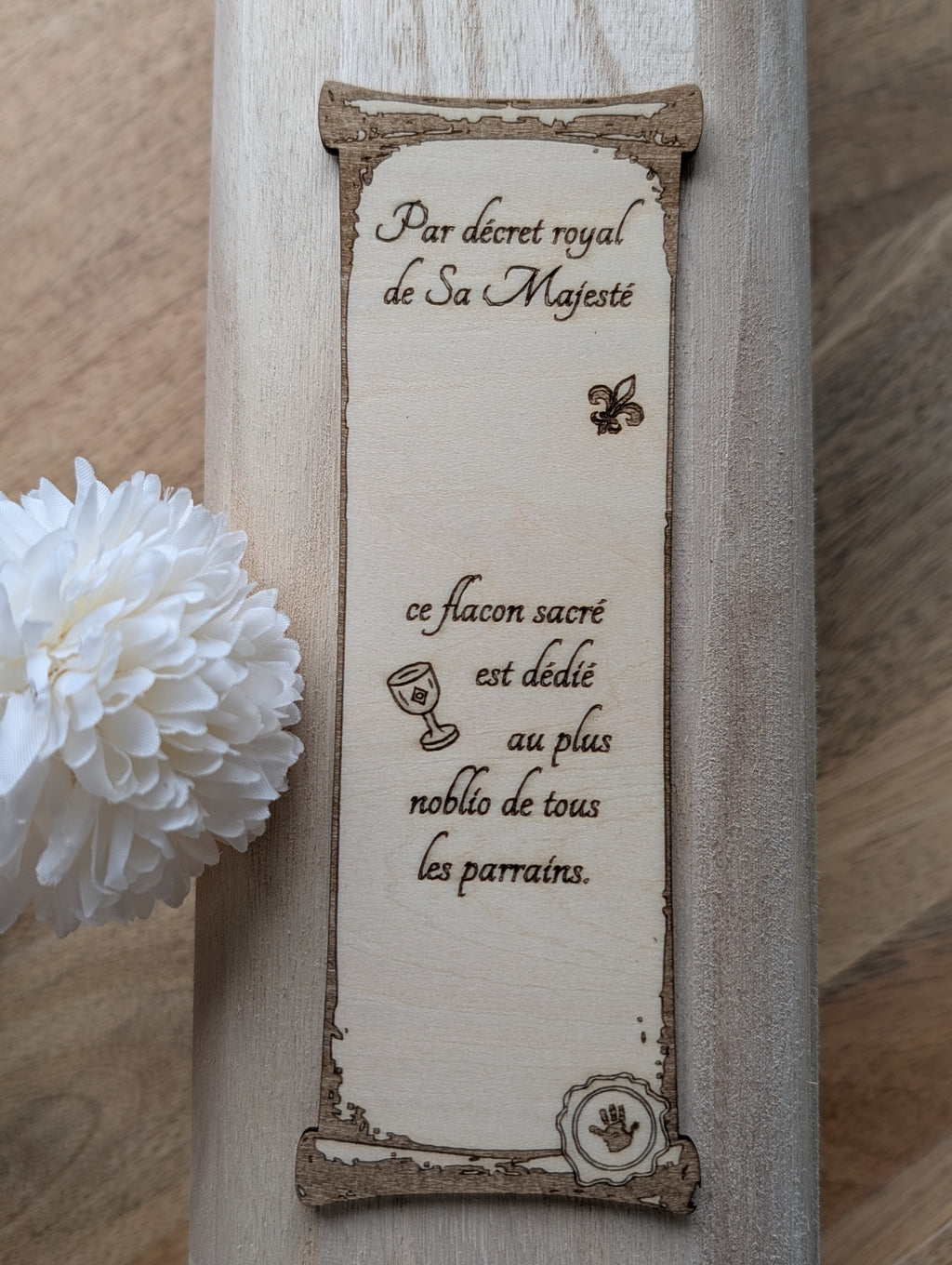 Coffret vin personnalisé –  Meilleur Parrain ou Meilleure Marraine