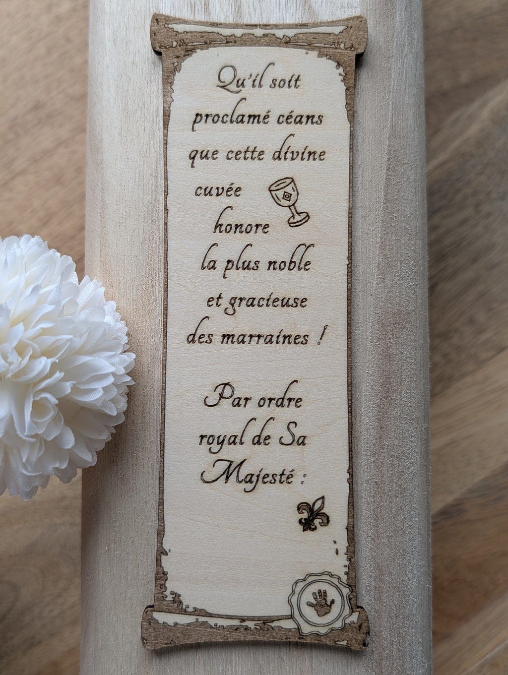 Coffret vin personnalisé –  Meilleur Parrain ou Meilleure Marraine