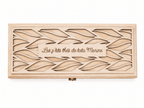 boîte en bois 4 compartiments déco gravée personnalisée les p'tits thé de tata