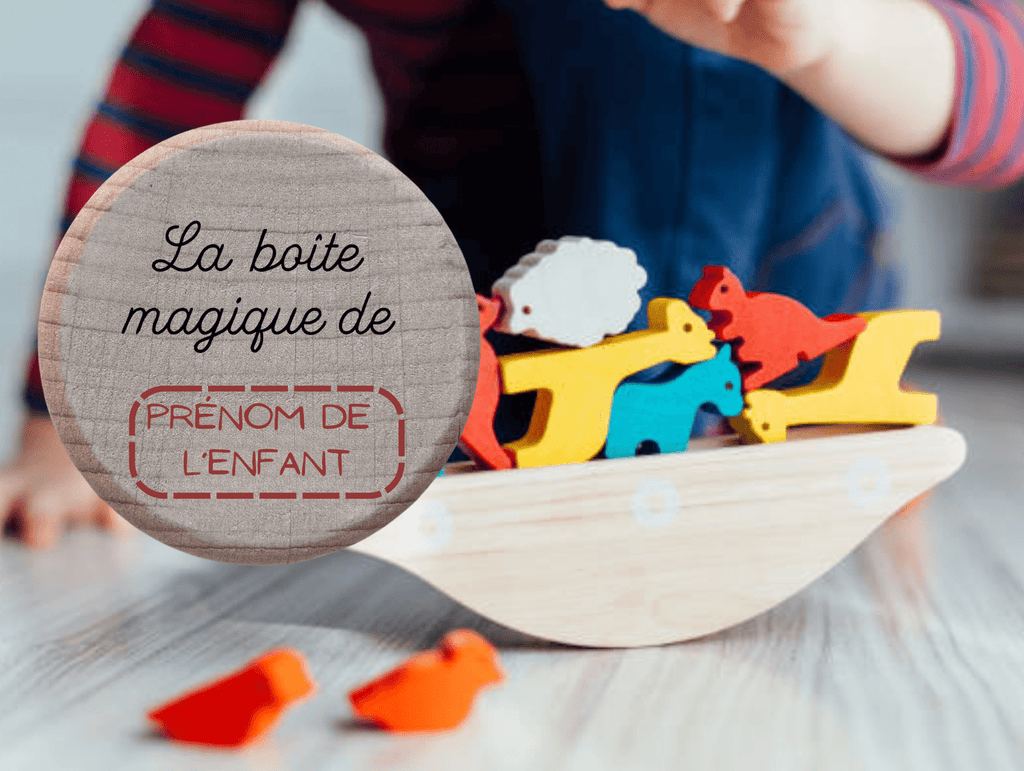 Boîte à trésors bois personnalisée La boîte magique de prénom enfant cadeau naissance baptême