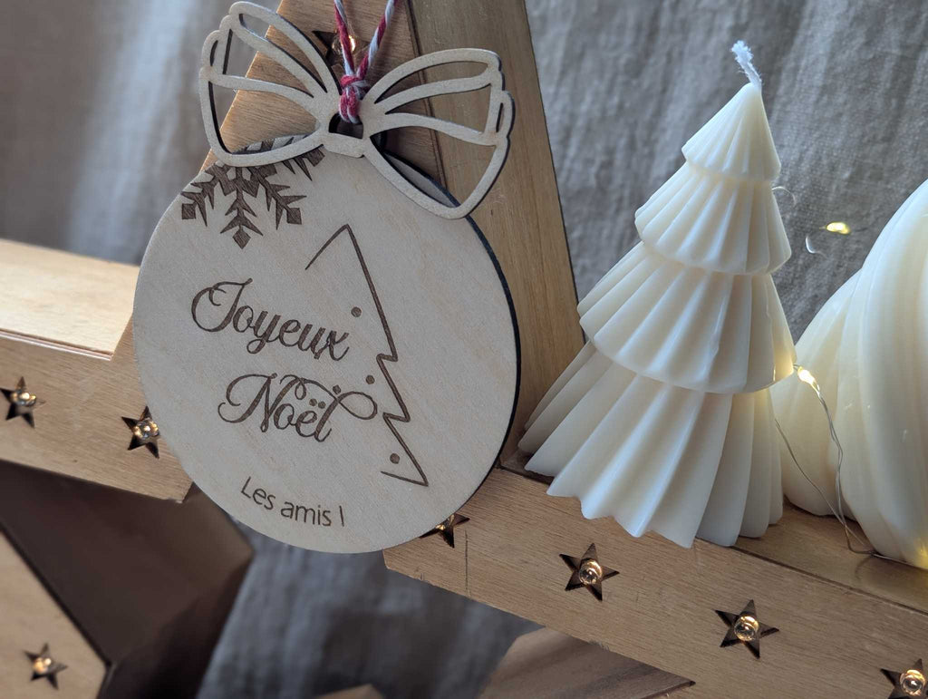 boule sapin  et flocon