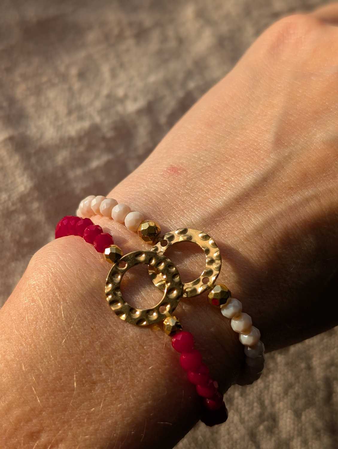 bracelets portés sur poignet fait main qualité acier inoxydable doré