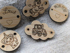 Bracelet Enfant Bois Gravé - Personnalisable Prénom