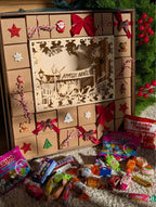 Bois naturel et kraft pour un calendrier de l’Avent artisanal durable et réutilisable