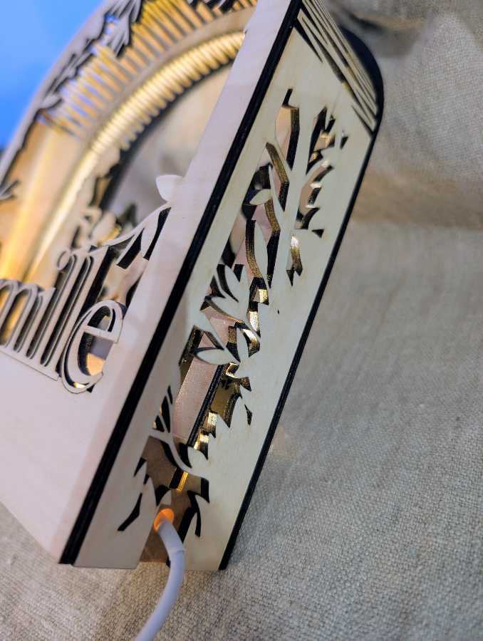 côté lanterne feuillage décoration cadeau personnalisé 