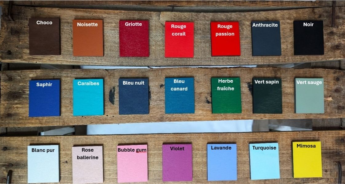 Palette de 21 couleurs de peinture pour arbre de vie personnalisé - Artesama