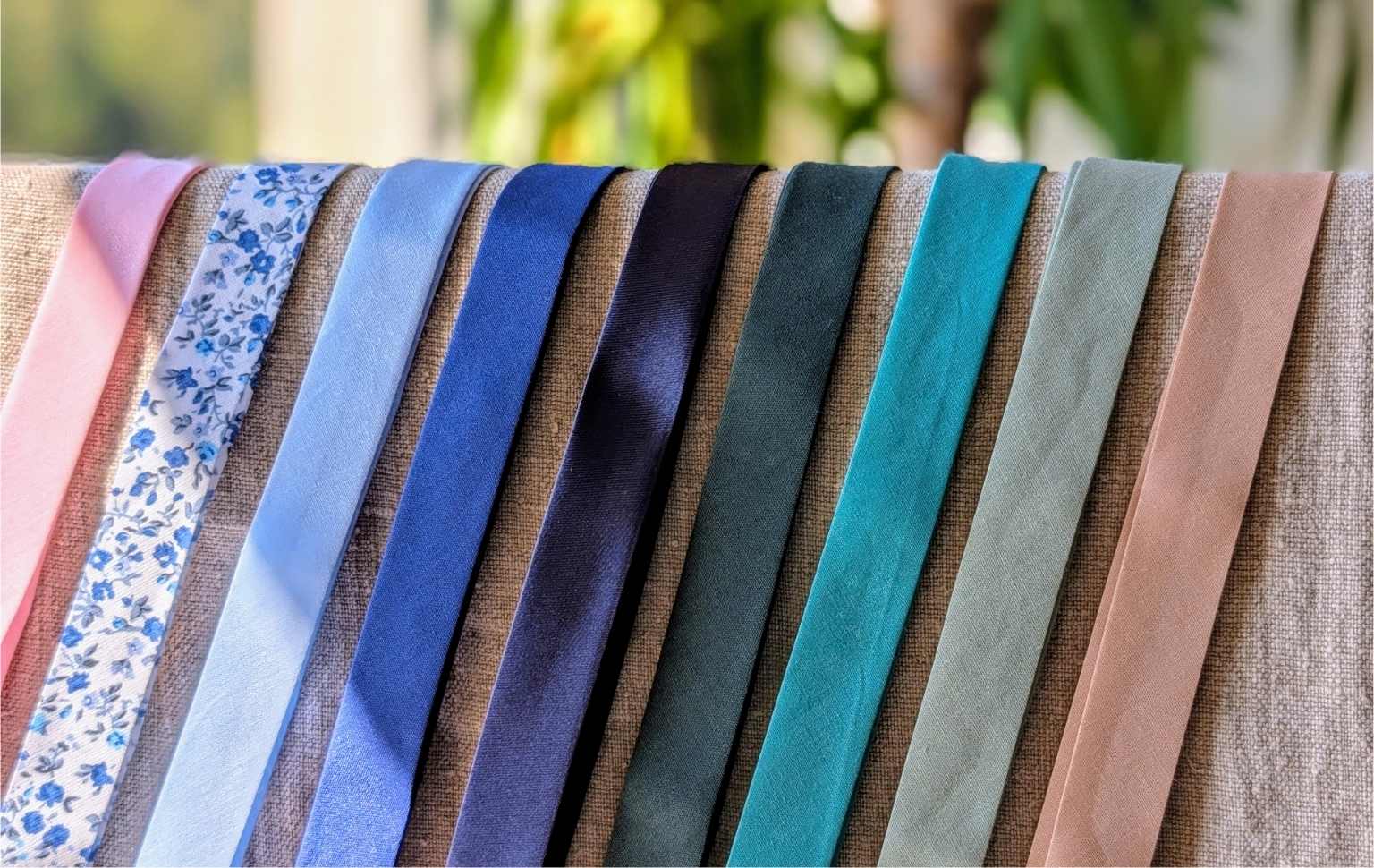 choix de rubans pour nœuds papillon cadeau unique fait main