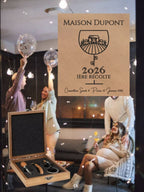 Coffret sommelier bois gravé Maison Dupont 2026 Première Récolte cadeau crémaillère