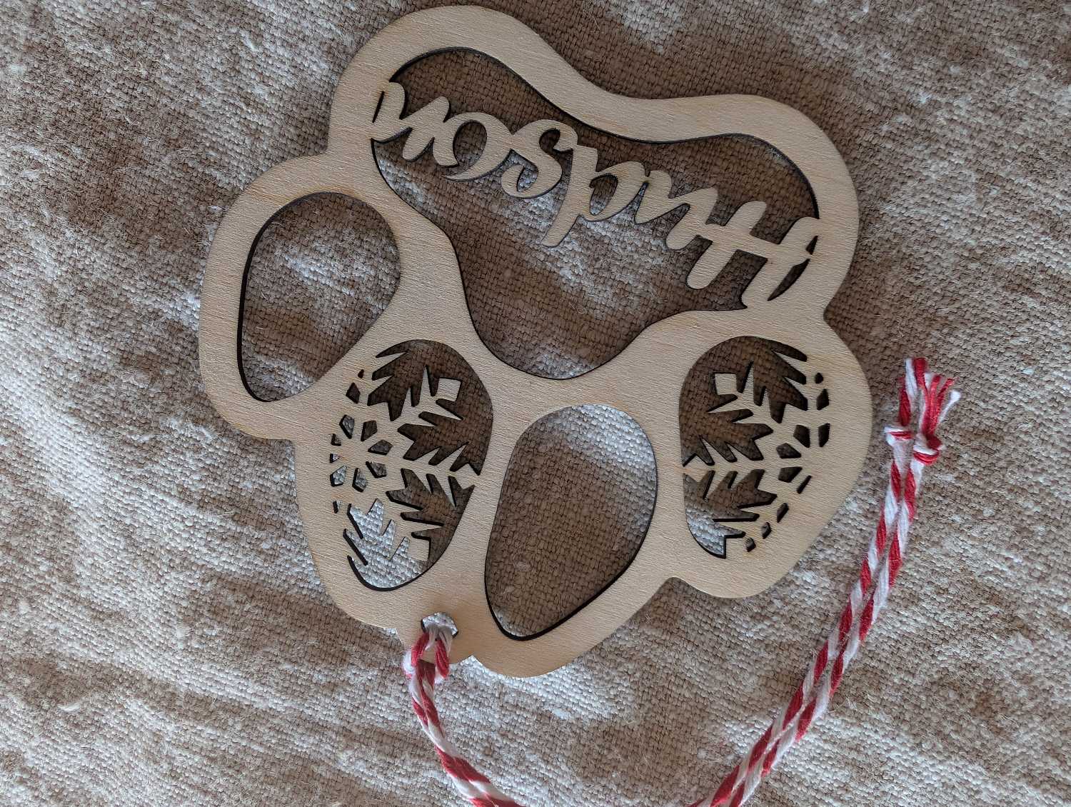 boule chien patte flocon 