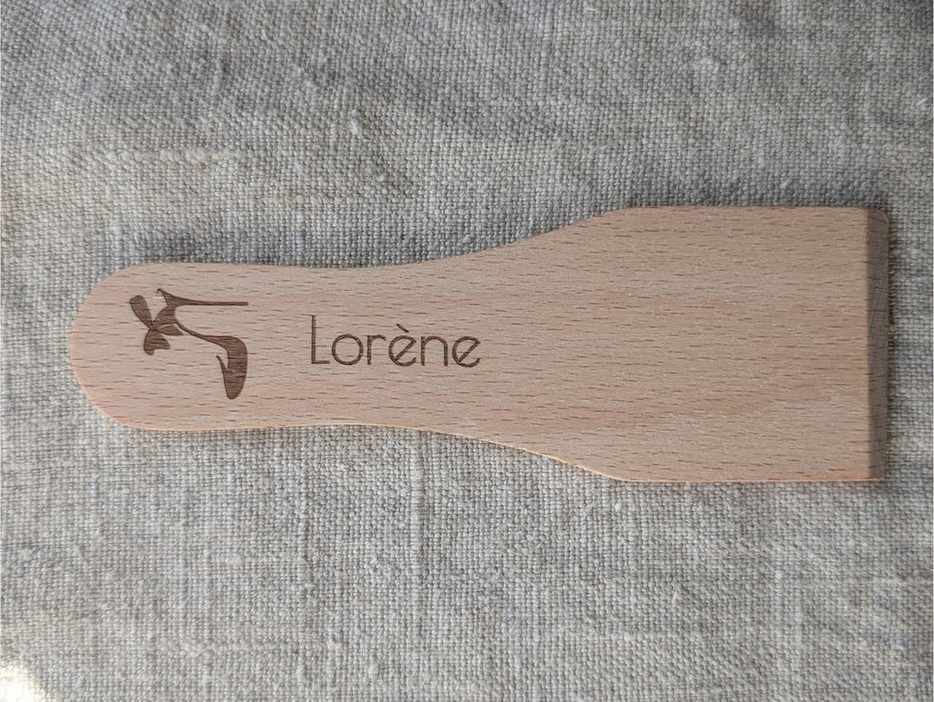 Spatule à Raclette en Bois Personnalisée - Gravure Artisanale Française