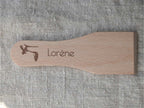 Spatule à Raclette en Bois Personnalisée - Gravure Artisanale Française