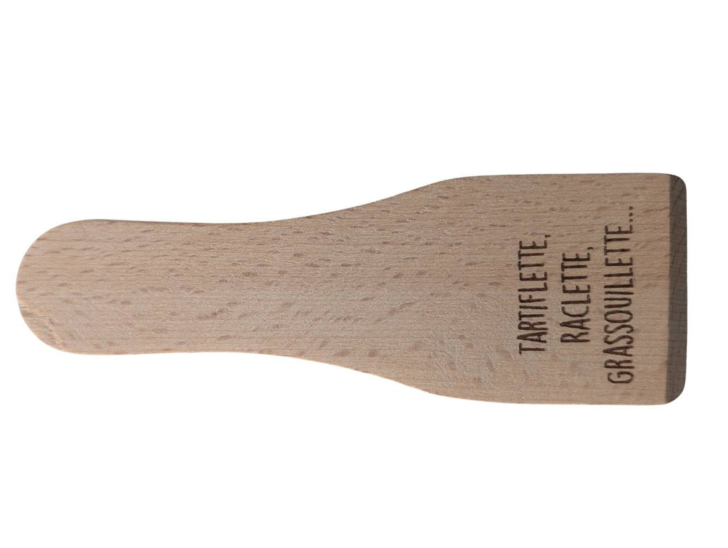 Spatule raclette bois gravée tartiflette raclette grassouillette message drôle