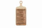 Planche apéro en bois de manguier gravée laser La Recette du Bonheur, personnalisable avec prénom, cadeau fête des mères