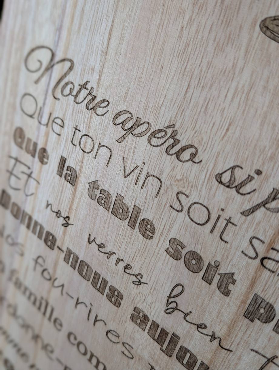 version chez nous l'apéro est une religion avec prière de l'apéro drôle et décalée. 