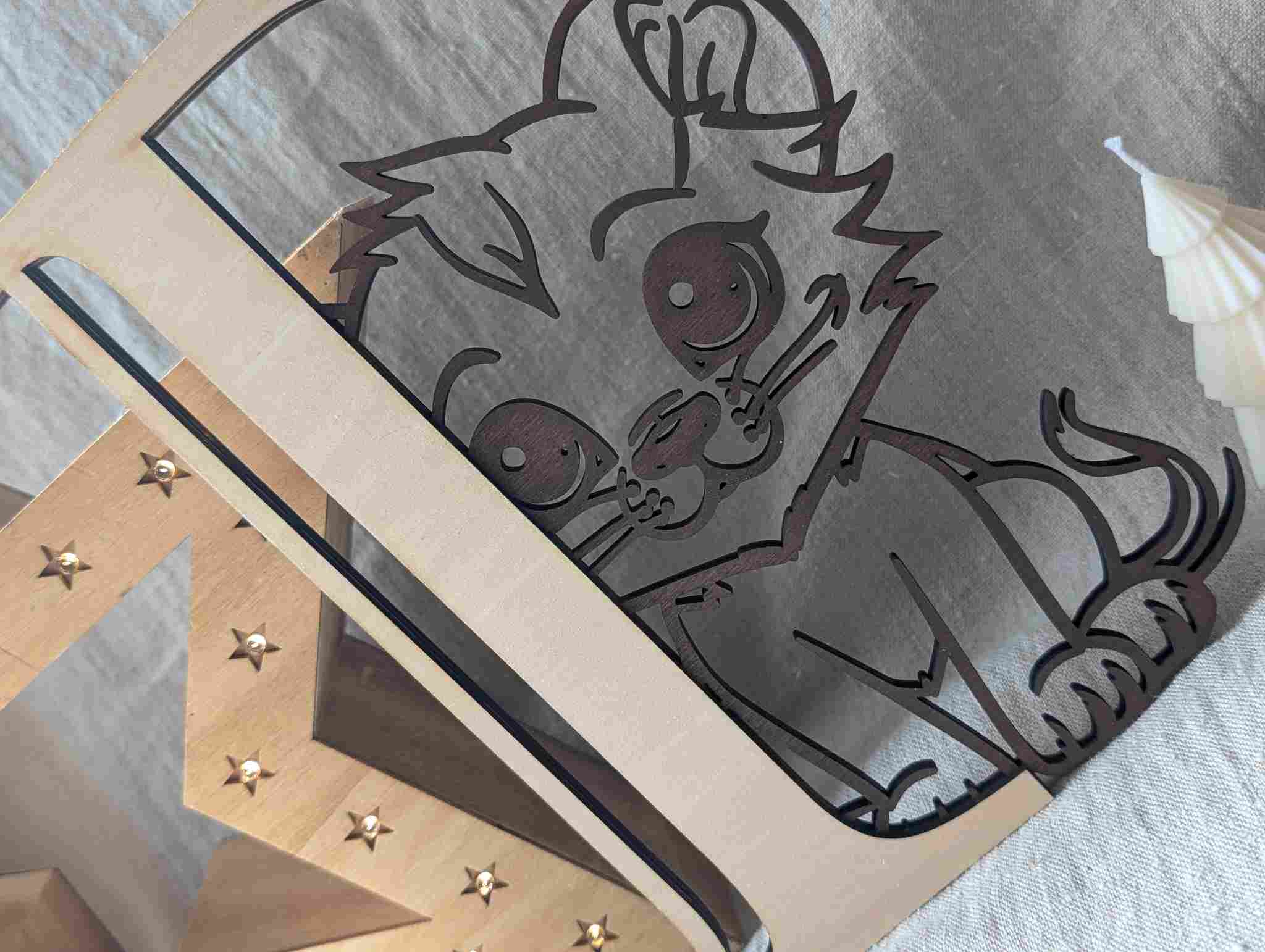 Lettre Prénom Bois Personnalisée Lionceau | Déco Chambre Enfant