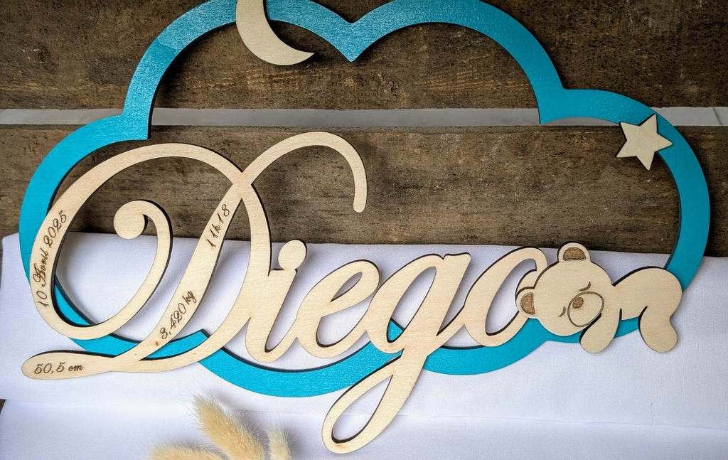 prénom nuage enfant cadeau