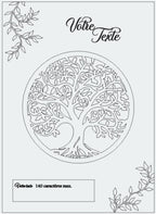 Arbre de Vie Personnalisé Texte Libre & Prénoms | Bois Gravé