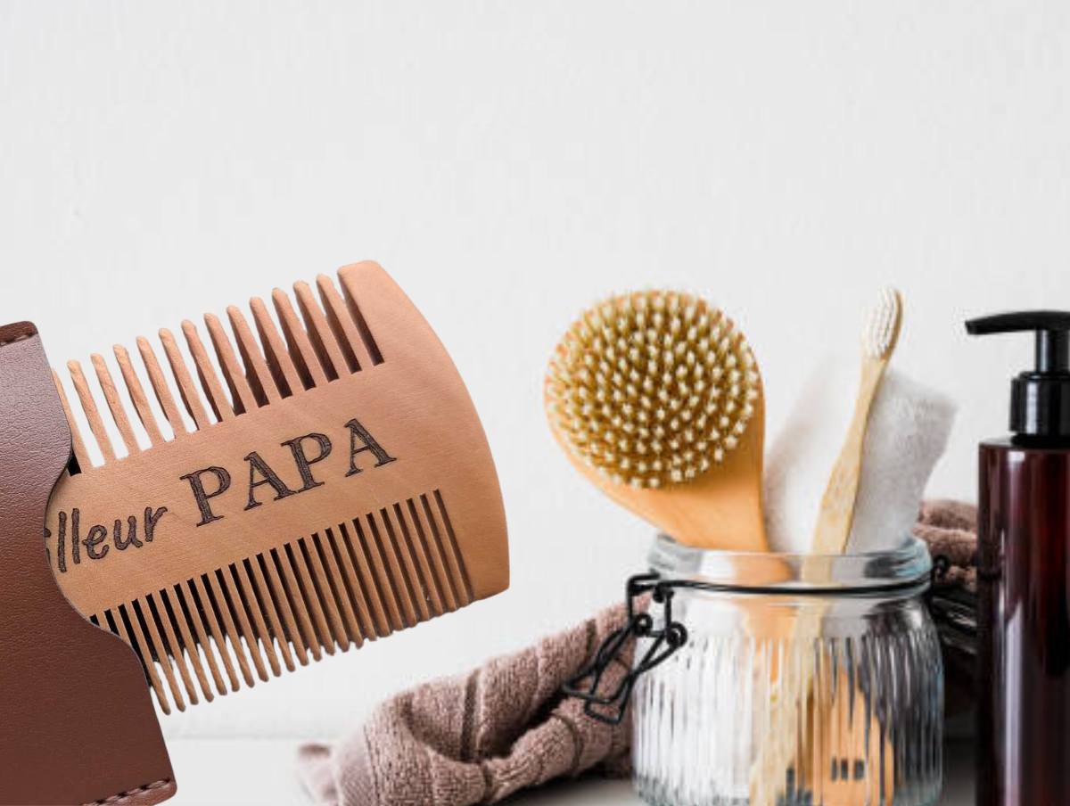 peigne barbe cadeau idéal homme personnalisé laser