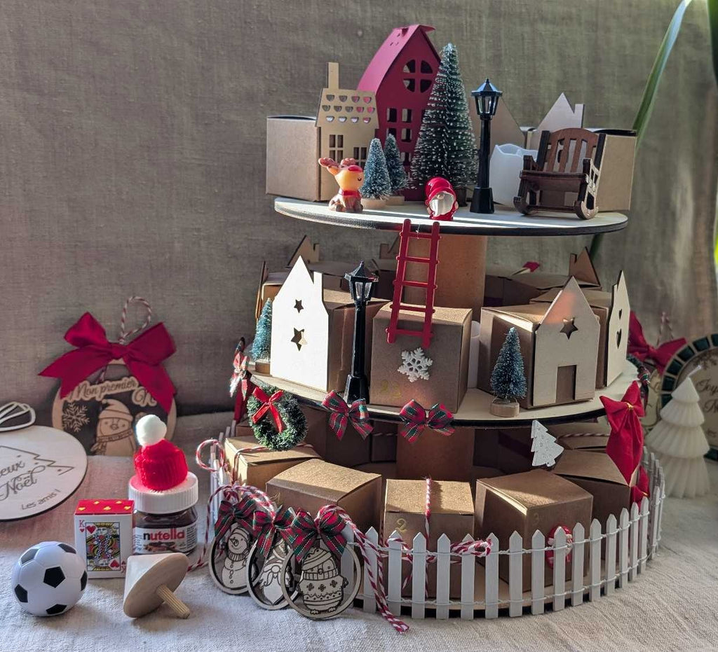 calendrier de l'avent à faire soit même DIY avec son enfant