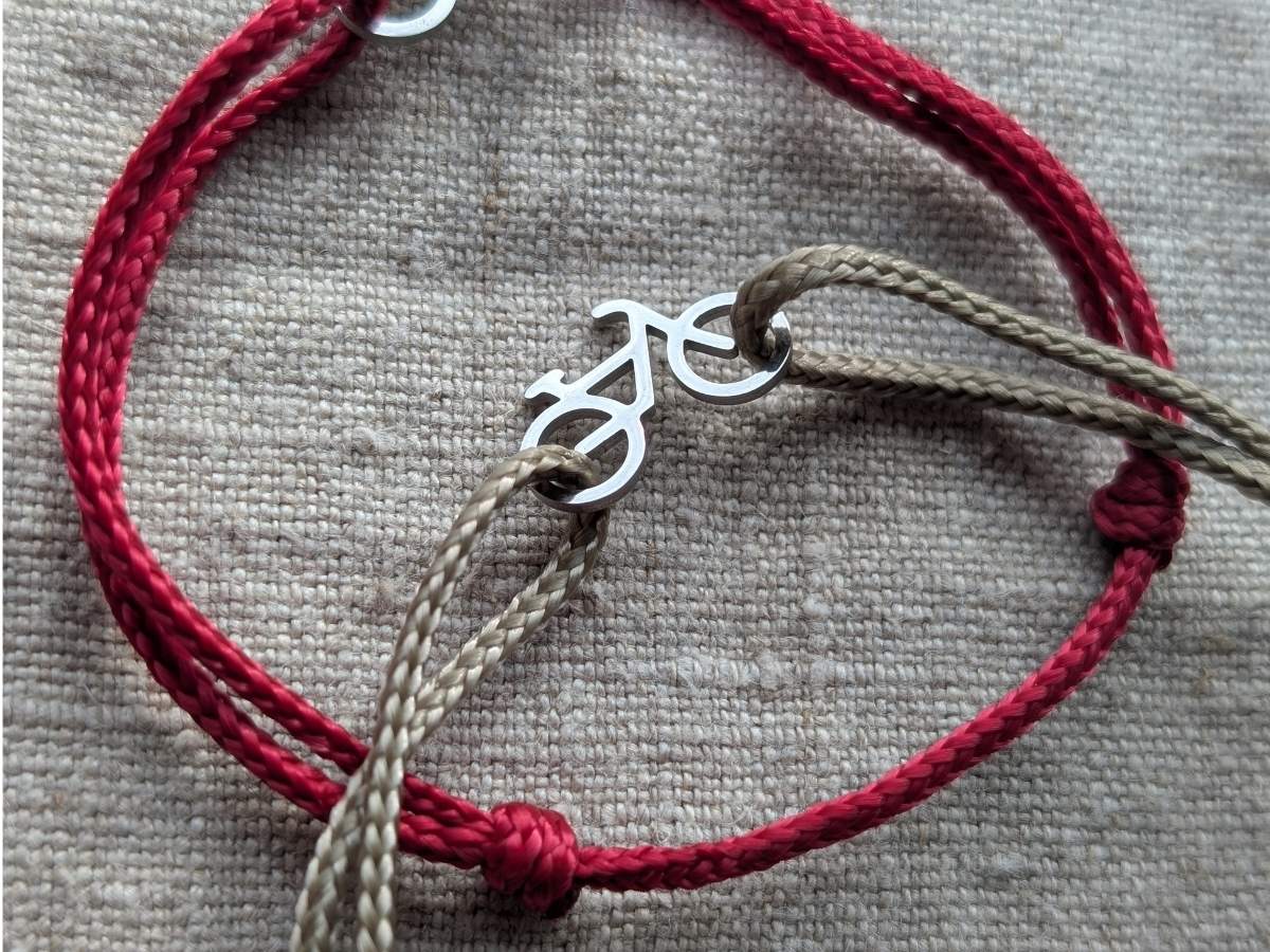 Bracelet Vélo Homme Réglable - Nœuds Coulissants